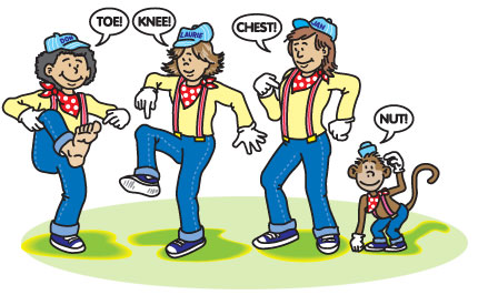 toe knee chest nut